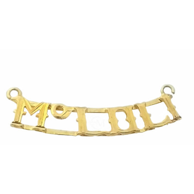 Name Gold Pendant- Montero Jewelers
