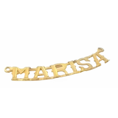 Name Gold Pendant- Montero Jewelers