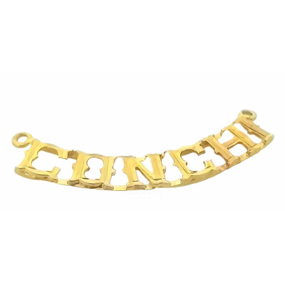 Name Gold Pendant- Montero Jewelers