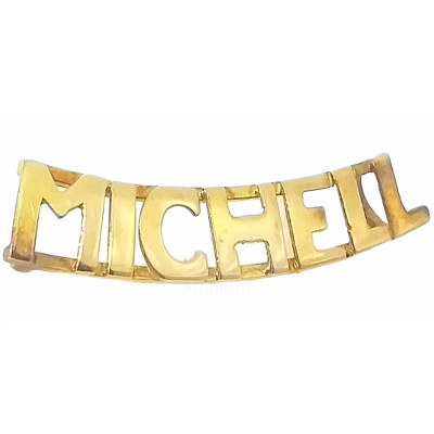 Name Gold Pendant- Montero Jewelers