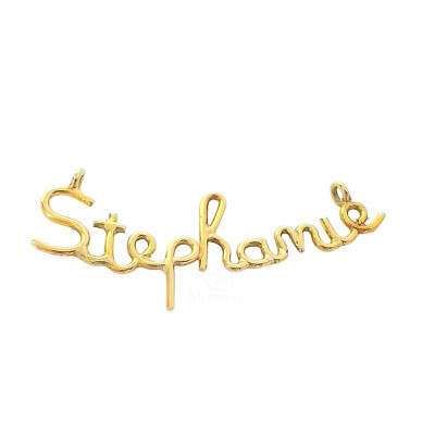 Name Gold Pendant- Montero Jewelers