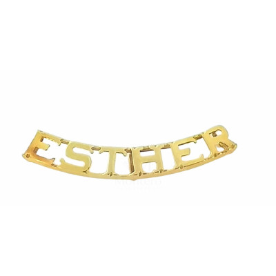Name Gold Pendant- Montero Jewelers