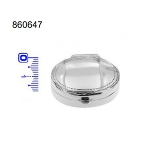 Pastillero Plata Ovalado Labrado