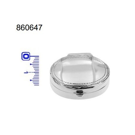 Pastillero Plata Ovalado Labrado