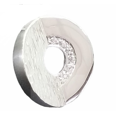 Colgante Oro Blanco Circonitas - MONTERO JOYEROS