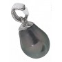 Colgante Oro Blanco Perla Gris Tahití