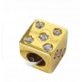 Colgante Oro Dado Circonitas