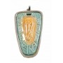Colgante Plata Runa Horoscopo Escorpio Porcelana Galos