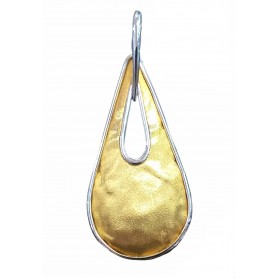 Colgante Oro Bicolor Gota - MONTERO JOYEROS