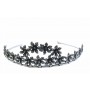 Tiara Plata Flores Marcasitas