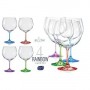 Set 4 Copas Bohemia Gin Tonic Color Rainbow 820ml - Montero Regalos