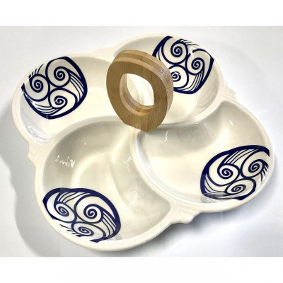 Entremesero Porcelana Decorado Celta