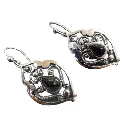 Pendientes Plata y Azabache