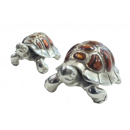 Set 2 Tortugas Miniatura Plata