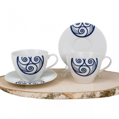 Set Desayuno - Te Volare Porcelana Decorado Celta