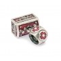 Colgante Abalorio Plata Zares Cofre Esmalte Rojo