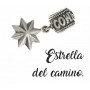 Colgante Abalorio Plata Zares Estrella Camino de Santiago