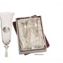 Set Copas Brindis Cristal Decorado Corazones