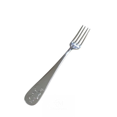 Tenedor Plata Merienda Niño Relieve