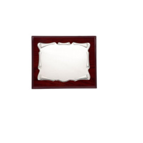 Placa Plata Homenaje Pergamino