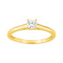 Sortija Oro 9kts. Diamante Laboratorio 0,25 ct.