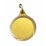 Colgante Oro Disco Mate Lapidado