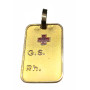 Colgante Oro Placa Grupo Sanguineo