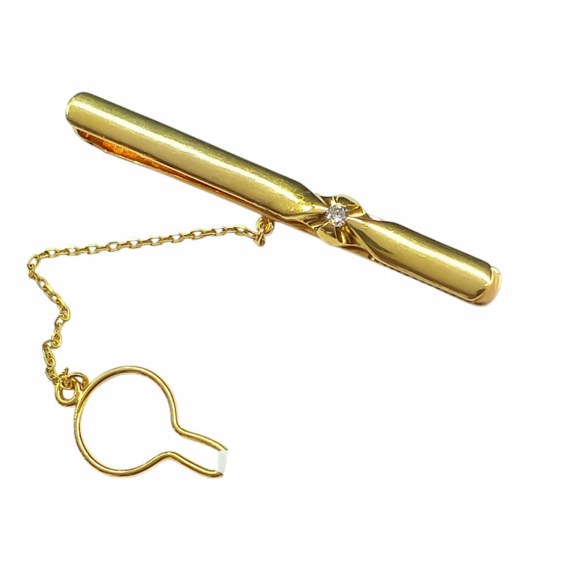 Gold 18kts.TIE CLIP - Montero Jewelers