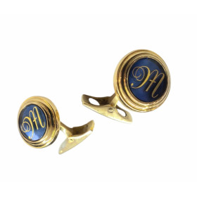 Gold 18kts.CUFFLINKS - Montero Jewelers