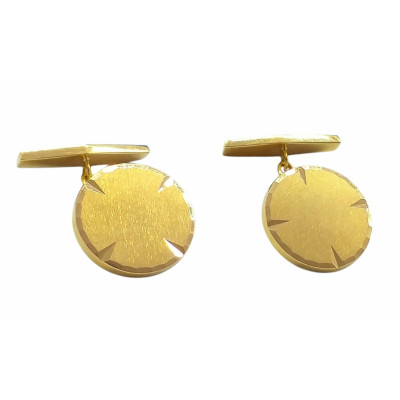 Gold 18kts.CUFFLINKS - Montero Jewelers