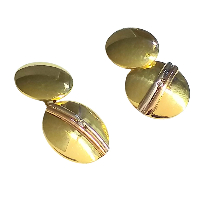 Gold 18kts.CUFFLINKS - Montero Jewelers