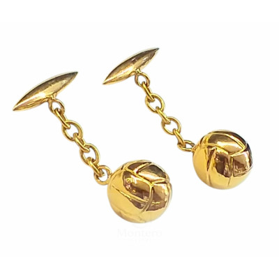 Gemelos Oro Balon de Futbol
