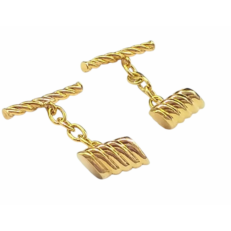 Gold 18kts.CUFFLINKS - Montero Jewelers