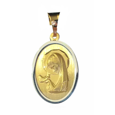 Medalla Oro Bicolor Virgen Niña