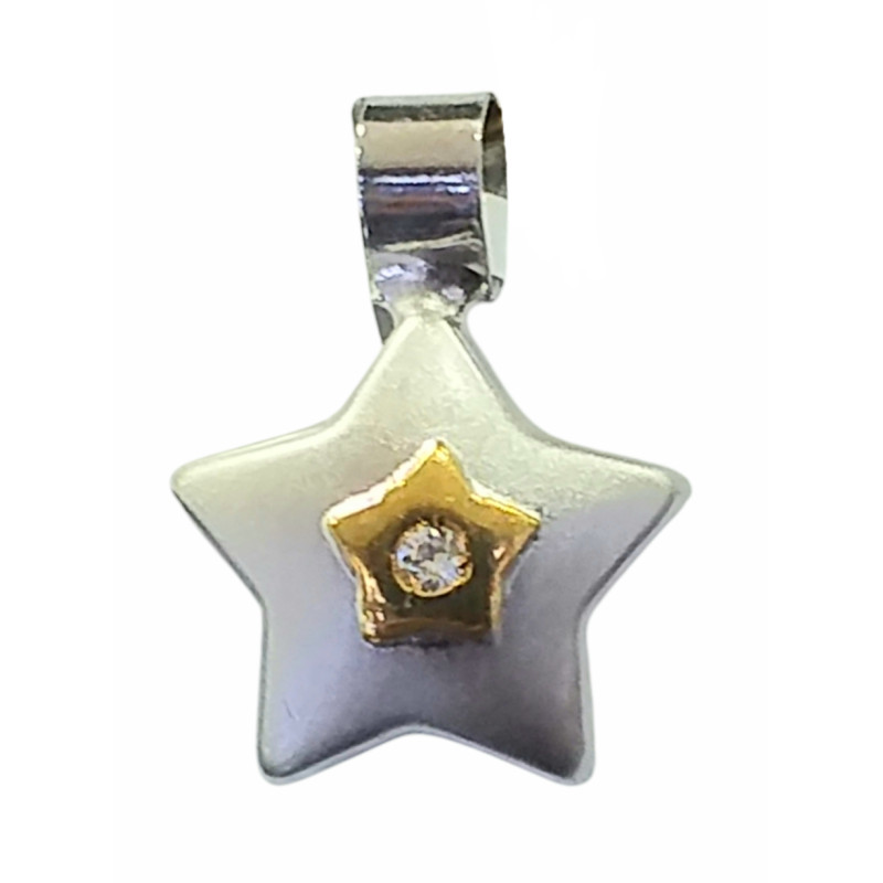 Colgante Oro Bicolor Estrella