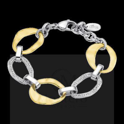 Steel Bracelet Lotus Style