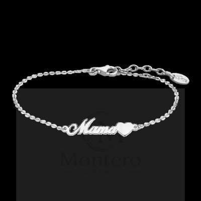 Pulsera Lotus Plata Mamá