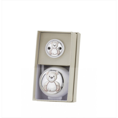 Set Pinza Chupete y Portachupete Osito