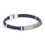 Pulsera de cuero y acero Duward
