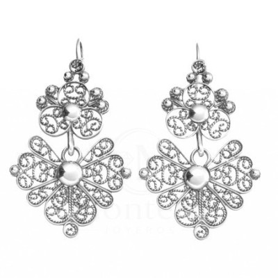 Pendientes Plata Filigrana Abanico