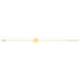 Pulsera Chapado Oro Disco Liso