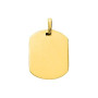 Colgante Placa Chapada Oro
