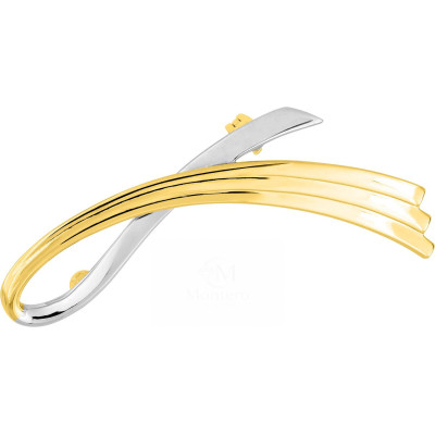 Broche Chapado Oro Bicolor