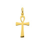 Colgante Cruz de la Vida Chapada Oro