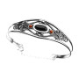 Azabache Jet Silver Pendant - F02215