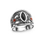 Azabache Jet Silver Ring - H11506