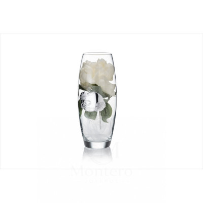 Florero Cristal Liso Aplique Boda - Aniversario