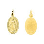 Colgante Medalla Virgen Milagrosa Chapado Oro