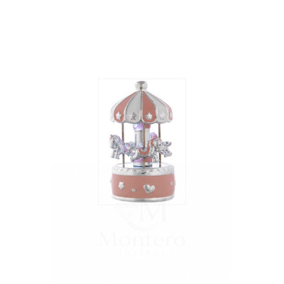 Carrusel Musical Caballitos Esmalte Estrellas - www.monteroregalos.com