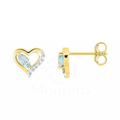 Pendientes Oro 9K  - MONTERO JOYEROS